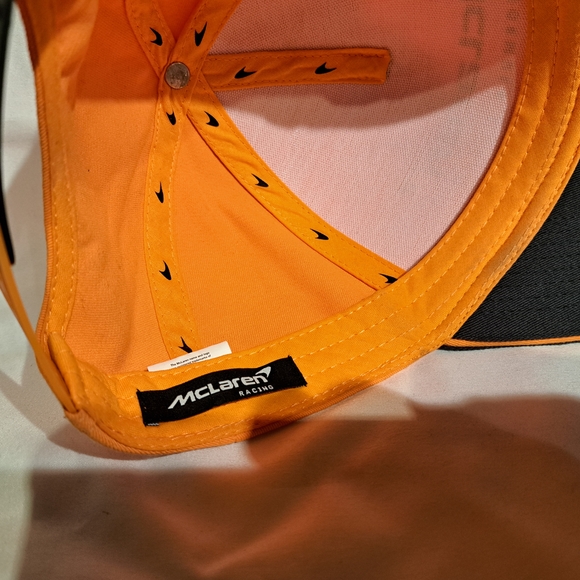 McLaren Formula 1 Team Orange and Black Cap - Picture 3 of 3